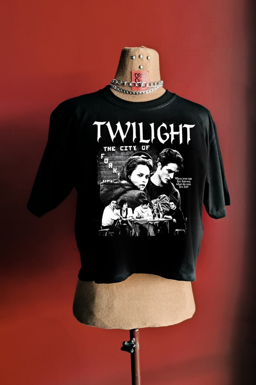 کراپ تیشرت نیمتنه فیلم توایلایت twilight