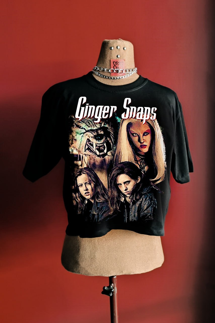 کراپ تیشرت نیمتنه فیلم ginger snaps هالووین