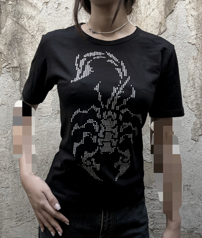تیشرت سایبرپانک پینترستی scorpion